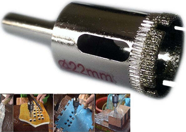 Punta Trapano Diamantata Per Piastrelle Porcellana Vetro Ceramica Marmo ø 22mm Fai da te/Utensili elettrici e a mano/Accessori per utensili elettrici/Punte per trapani/Punte scanalate Trade Shop italia - Napoli, Commerciovirtuoso.it