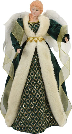 Puntale per albero di natale angelo h 45 cm decorazione natalizia ali piumate Casa e cucina/Decorazioni per interni/Addobbi e decorazioni per ricorrenze/Decorazioni natalizie/Punte albero di Natale MagiediNatale.it - Altamura, Commerciovirtuoso.it