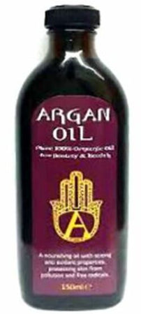 Pure 100% Organic Oil for Beauty & Health 150 Ml Olio Di Argan per Pelle E Capelli Olio Nutriente