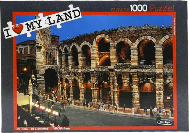 Puzzle 1000 Pz Puzzele Arena Di Verona Fin-Toys I Love My Land 70x50 cm Giochi e giocattoli/Puzzle/Puzzle classici Liquidator Italia - Nicosia, Commerciovirtuoso.it