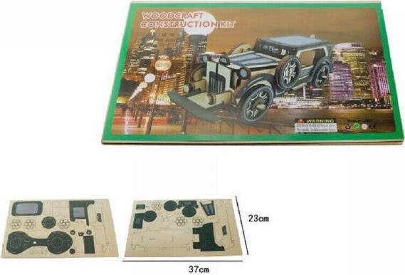 Puzzle-3d-Legno-Auto-Chicago-Modellino-Modellismo-Collezione-Gioco-Bambini-07345