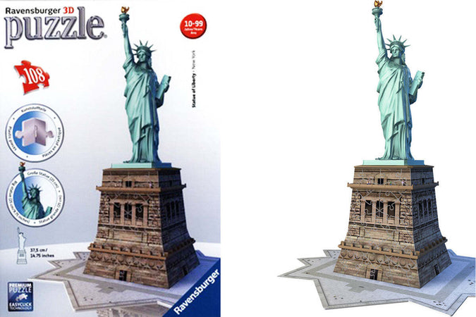 Puzzle-3D-Statua-della-liberta'-108-pezzi-Ravensburger