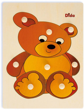 Puzzle Orsetto in Legno Gioco per Bambini Dida