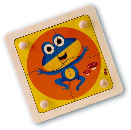 Puzzle Ranocchio Di Legno Gioco per Bambini Dida