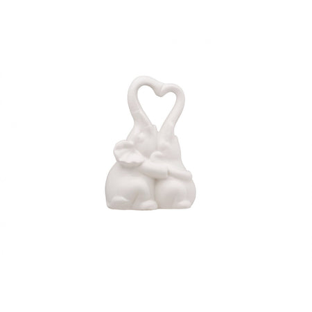 Coppia Elefanti Porcellana Schonherr White Wedding Love