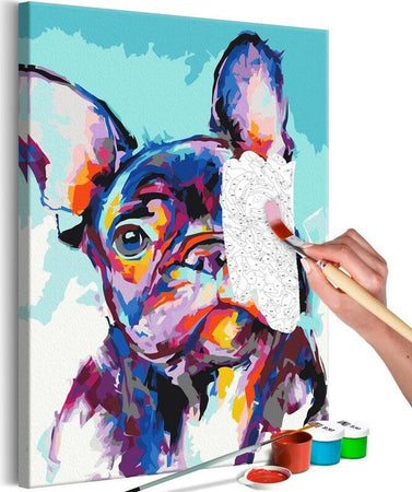 Quadro-fai-da-te-Bulldog-Portrait