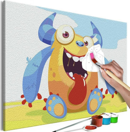 Quadro-fai-da-te-Cute-Monster