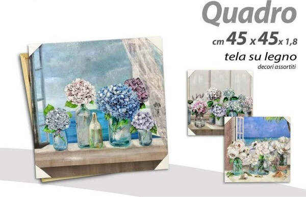 Quadro-Quadretto-Decorativo-45x45x1,8cm-Tela-Su-Legno-Deluxe-Decori-Ass.-806872