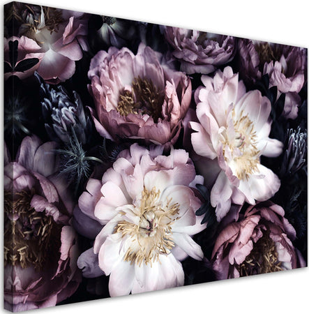 Quadro-su-tela,-Giardino-vintage-per-bouquet-di-fiori