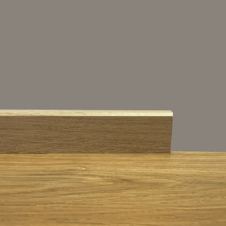 *SUPER PROMO* BATTISCOPA ZOCCOLINO SQUADRATO BASSO in FIBRA DI LEGNO 40X15 ROVERE - Eternal Parquet