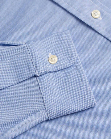 Camicia Uomo Polo Ralph Lauren Camicia Casual Slim Fit Aderente In Oxford In Cotone Collo Button Down Logo Pony Ralph Lauren Ricamato