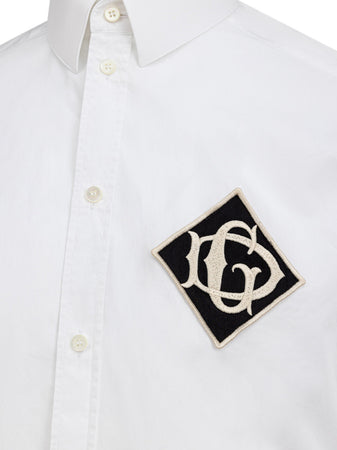 Dolce & Gabbana Camicia con ricamo in rilievoDG da uomo