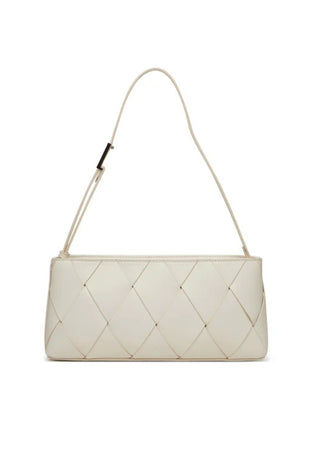 calvin klein BORSA CK WOVEN ELONGATED SHOULERD BAG da donna