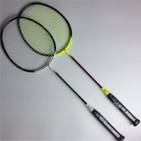 Racchette-Volano-Badminton-Con-Filo-Giallo-Sport-Tennis-Gioco-Partita-Racchetta