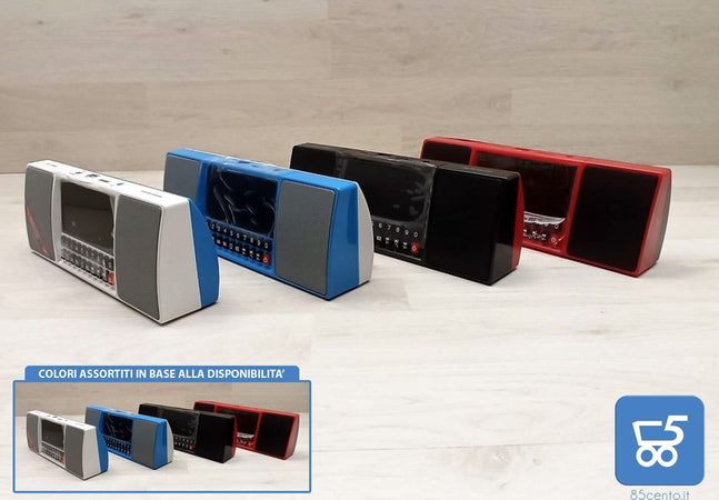 Radiosveglia FM porta Usb o Memory WS-1515BT Bluetooth Con Display Digitale - Funzionamento a Batteria ricaricabile Colori assortiti in base alla disponibilità
