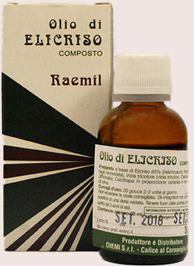 Raemil - Olio Di Elicriso Composto Integratore Alimentare Azione Antinfiammatoria, Decongestionante in Caso Di Allergie 25 Ml