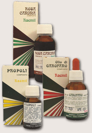 Raemil - Trittico Integratori Alimentari Olio Di Garofano Composto, Propoli Composto, Rosa Canina Composta
