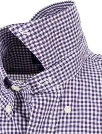 Ralph Lauren Camicia Uomo A Quadretti Custom Fit Button-down Quadretti Purple/white Pony Ricamato Verde Moda/Uomo/Abbigliamento/T-shirt polo e camicie/Camicie casual Euforia - Bronte, Commerciovirtuoso.it