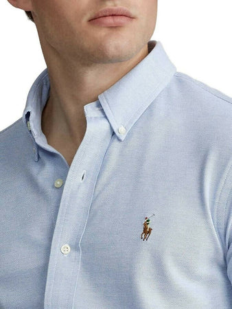 Ralph-Lauren-Camicia-Uomo-Oxford-Class-Fit-Logo-Pony-Ricamato-Button-Down