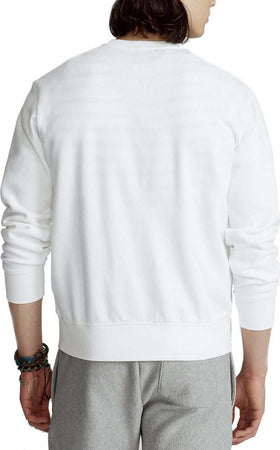 Ralph Lauren Felpa Uomo Bianca Girocollo Logo Stampato Big Pony Con Scritta Polo Ralph Lauren Polsini e Fondo a Coste Bianco Moda/Uomo/Abbigliamento/Felpe/Felpe senza cappuccio Euforia - Bronte, Commerciovirtuoso.it