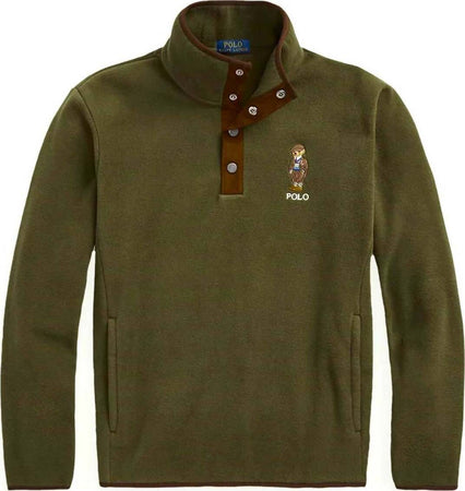Ralph Lauren Maglia In Pile Con Polo Bear Uomo Con Bottoni Moda/Uomo/Abbigliamento/Felpe/Felpe senza cappuccio Euforia - Bronte, Commerciovirtuoso.it