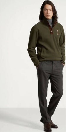 Ralph Lauren Maglia In Pile Con Polo Bear Uomo Con Bottoni Moda/Uomo/Abbigliamento/Felpe/Felpe senza cappuccio Euforia - Bronte, Commerciovirtuoso.it