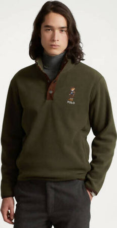 Ralph Lauren Maglia In Pile Con Polo Bear Uomo Con Bottoni Moda/Uomo/Abbigliamento/Felpe/Felpe senza cappuccio Euforia - Bronte, Commerciovirtuoso.it