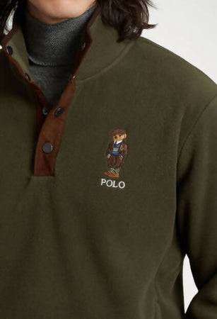 Ralph Lauren Maglia In Pile Con Polo Bear Uomo Con Bottoni Moda/Uomo/Abbigliamento/Felpe/Felpe senza cappuccio Euforia - Bronte, Commerciovirtuoso.it