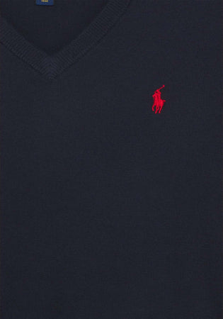 Ralph Lauren Maglione Uomo Scollo a V Slim Fit 100% Cotone Pullover Classico Logo Cavallino Ricamato Moda/Uomo/Abbigliamento/Maglioni e cardigan/Maglioni Euforia - Bronte, Commerciovirtuoso.it