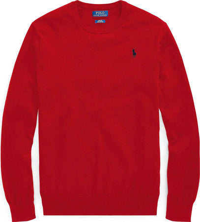 Ralph Lauren Pullover Da Uomo A Girocollo 100% Cotone Maglia Polo Con Logo Ricamato A Maniche Lunghe Moda/Uomo/Abbigliamento/Maglioni e cardigan/Maglioni Euforia - Bronte, Commerciovirtuoso.it