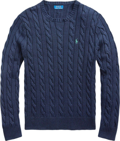 Ralph Lauren Pullover Trecce Uomo Cotone Tinta Unita Maglione Invernale Girocollo Classico Fashion Pony Ricamato Logo Moda/Uomo/Abbigliamento/Maglioni e cardigan/Maglioni Euforia - Bronte, Commerciovirtuoso.it