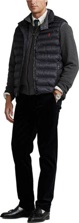 Ralph Lauren Smanicato Uomo Imbottito Tinta Unita Piumino Senza Maniche Collo Alto, Zip E Tasche Moda/Uomo/Abbigliamento/Giacche e cappotti/Gilet Euforia - Bronte, Commerciovirtuoso.it