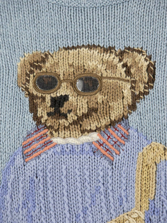 Ralph Lauren Sonna Cable Pol Bea R Maglione Donna Girocollo Azzurro Orsetto Pullover Summer Cable Polo Bear Maglia a Coste Moda/Donna/Abbigliamento/Maglioni e cardigan/Maglioni Euforia - Bronte, Commerciovirtuoso.it