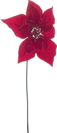 Rametto decorativo floreale con fiore Rosso in poliestere per interni ed esterni Casa e cucina/Decorazioni per interni/Addobbi e decorazioni per ricorrenze/Decorazioni natalizie/Ghirlande e corone MagiediNatale.it - Altamura, Commerciovirtuoso.it