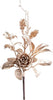 Ramo decorativo champagne con pigna per decorazioni e composizioni floreali h 25 cm Casa e cucina/Decorazioni per interni/Addobbi e decorazioni per ricorrenze/Decorazioni natalizie/Ghirlande e corone MagiediNatale.it - Altamura, Commerciovirtuoso.it