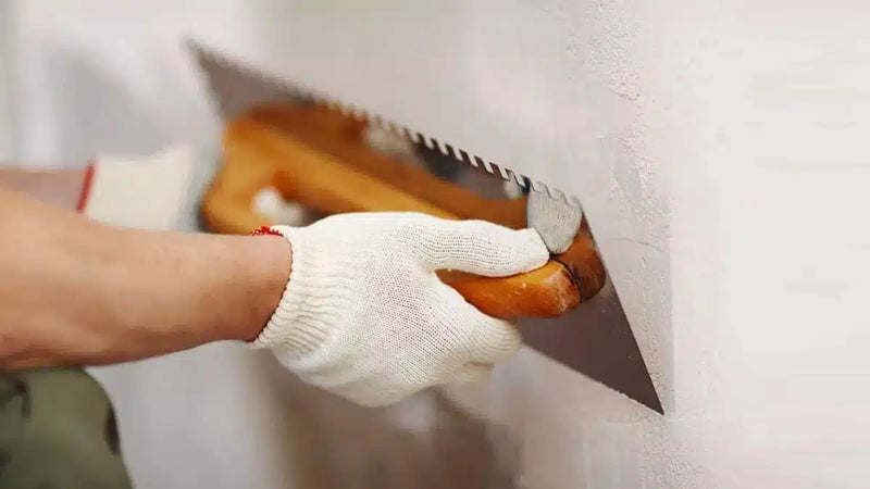 Frattone dentato "Tedesco" in acciaio a due mani con manico in legno