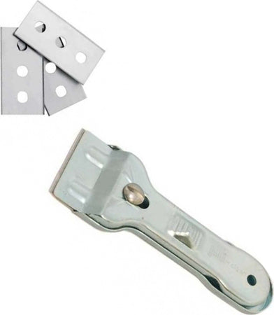 RASCHIETTO IN METALLO + LAME TAGLIERINO PROFESSIONALE CUTTER LEVIGA PER VERNICE Fai da te/Utensili elettrici e a mano/Utensili a mano/Raschietti Trade Shop italia - Napoli, Commerciovirtuoso.it