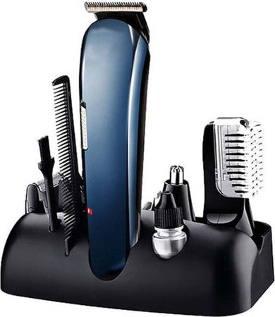 Rasoio-8in1-Gm596-Batteria-Ricaricabile-Trimmer-Kit-Cura-Uomo-Tagliacapelli-Barba