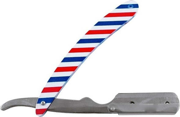 Rasoio-Barba-American-Barber-Old-Style-A-Mano-Senza-Mezza-Lama-Manico-Protettivo