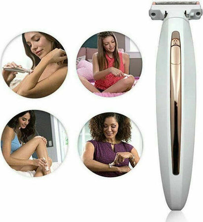 Rasoio-Donna-Depilatore-Peli-Gambe-Inguine-Body-Elettrico-Ricaricabile-Corpo