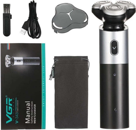 Rasoio-Elettrico-3-Teste-Rotanti-Barba-Cordless-Usb-Rifinitore-Impermeabile-V343