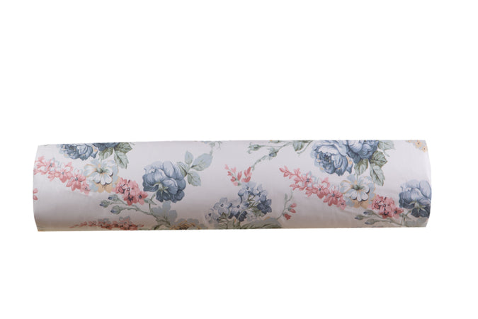 Completo letto lenzuola stampato stampa fantasia in raso di puro di cotone made in Italy MATRIMONIALE BOUQUET - Vanita di raso