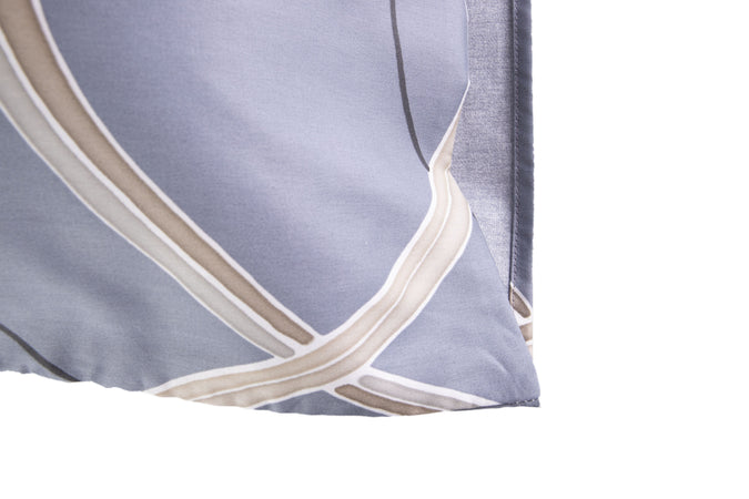 Completo letto lenzuola stampato stampa fantasia in raso di puro di cotone made in Italy MATRIMONIALE SPIRALI - Vanita di raso