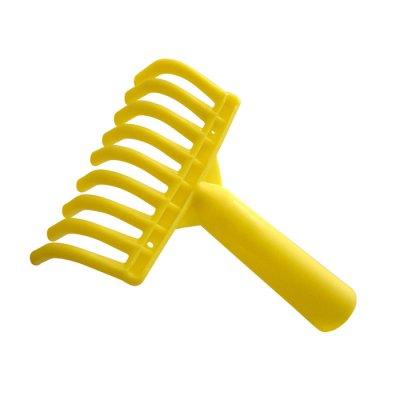 Rastrello a pettine per raccolta olive in pvc h 17 cm 9 denti con predisposizione asta