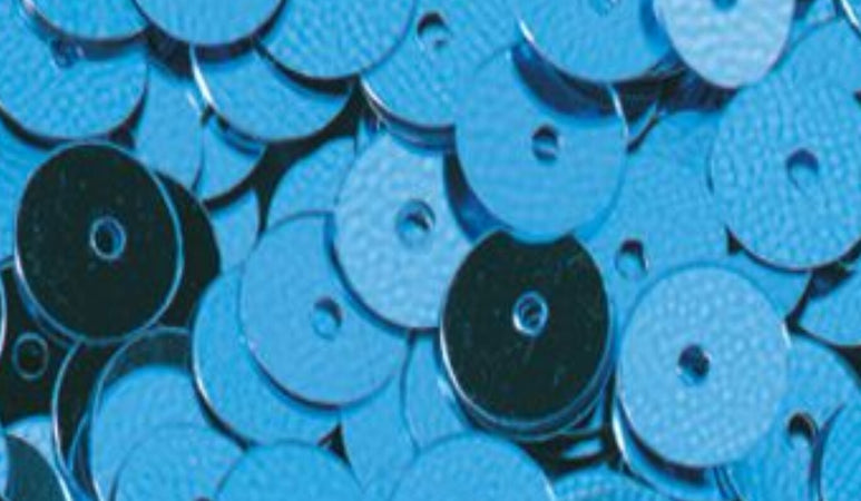 RAYHER---1000-PEZZI---PAILLETTES-LISCIE-Ø6MM---COLORE-AZZURRO