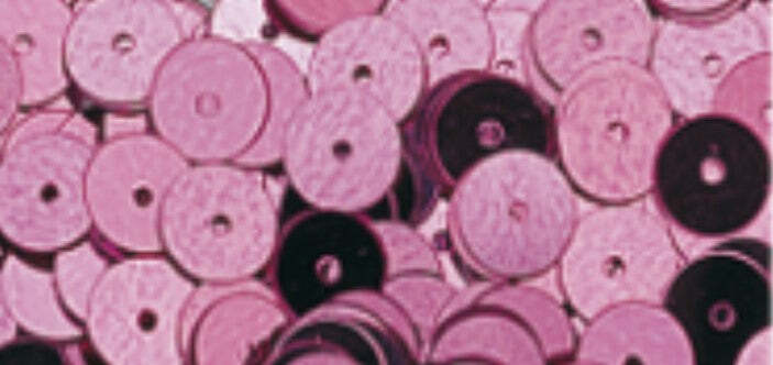 RAYHER---1000-PEZZI---PAILLETTES-LISCIE-Ø6MM---COLORE-ROSA