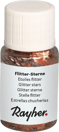 RAYHER---10ml---PAILLETTES-CON-FORMA-A-STELLA-IN-ALLUMINIO---COLORE-ROSA