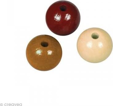 RAYHER---115-PEZZI---PERLINE-IN-LEGNO-LUCIDO-RESISTENTI-Ø6MM---TONALITA'-DI-MARRONE