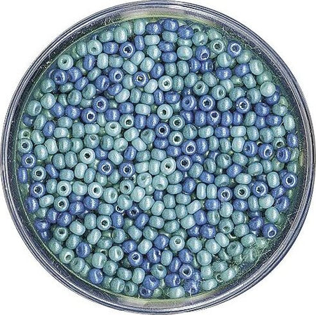 RAYHER---17gr---PERLA-IN-VETRO-MADREPERLATE-Ø2,6MM---COLORE-TONI-DEL-BLU