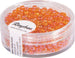 RAYHER---17gr-PERLINE-DI-VETRO-TRASPARENTI---COLORE-ARANCIONE-2,6MM